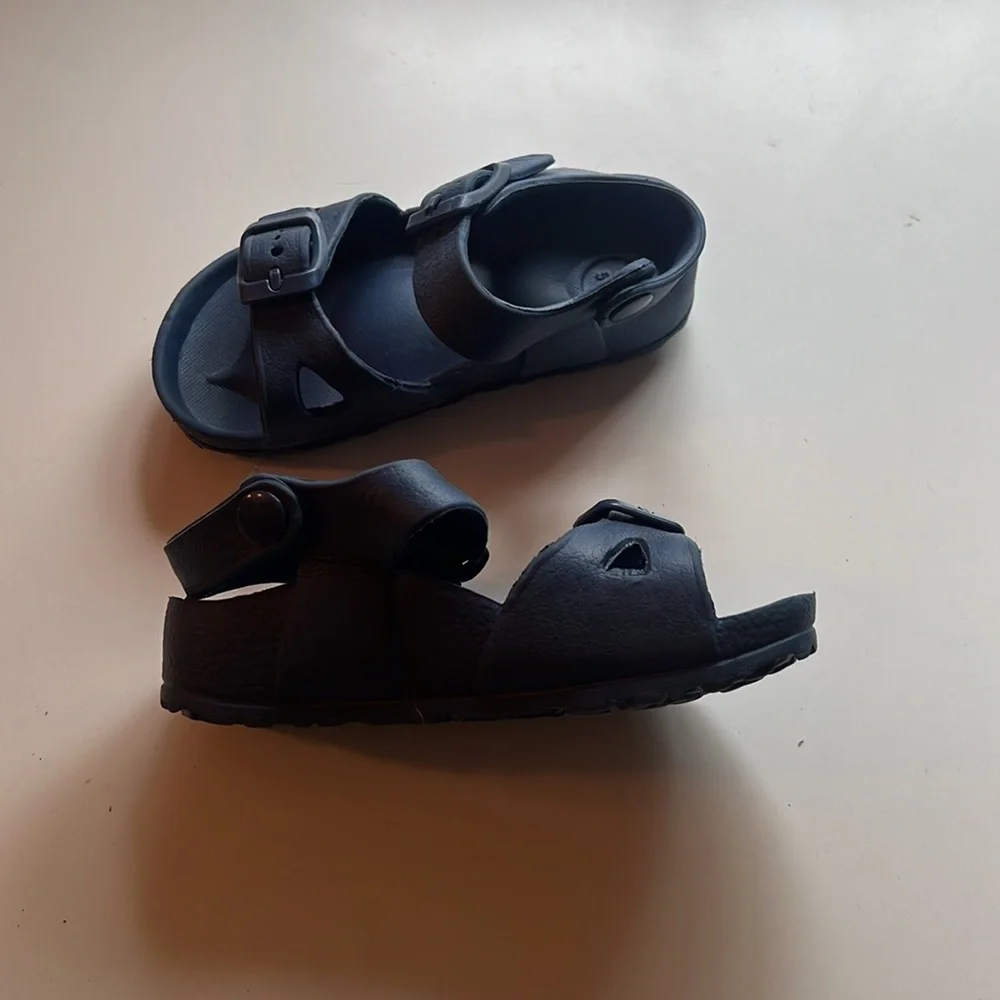 Navy sandals